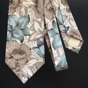 Japanese floral necktie